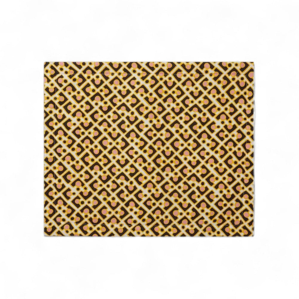 Puzzle Rosa Placemats in Linen (Set of 2) - La Double J Home - Ileana Makri