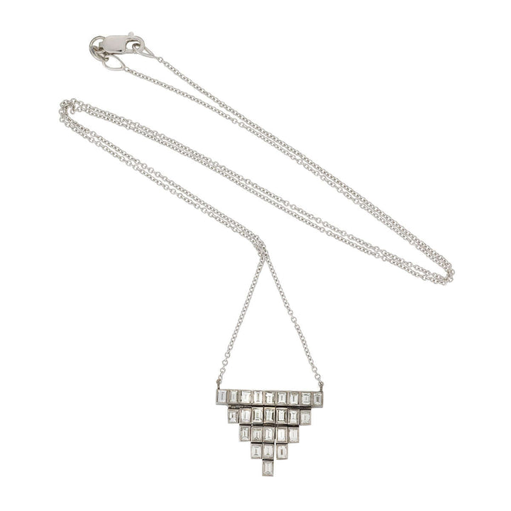 Pyramid Baguette Necklace W - D - Baguette - Ileana Makri