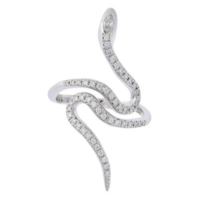 Queen Curled Snake Ring W-D - SNAKES - Ileana Makri store