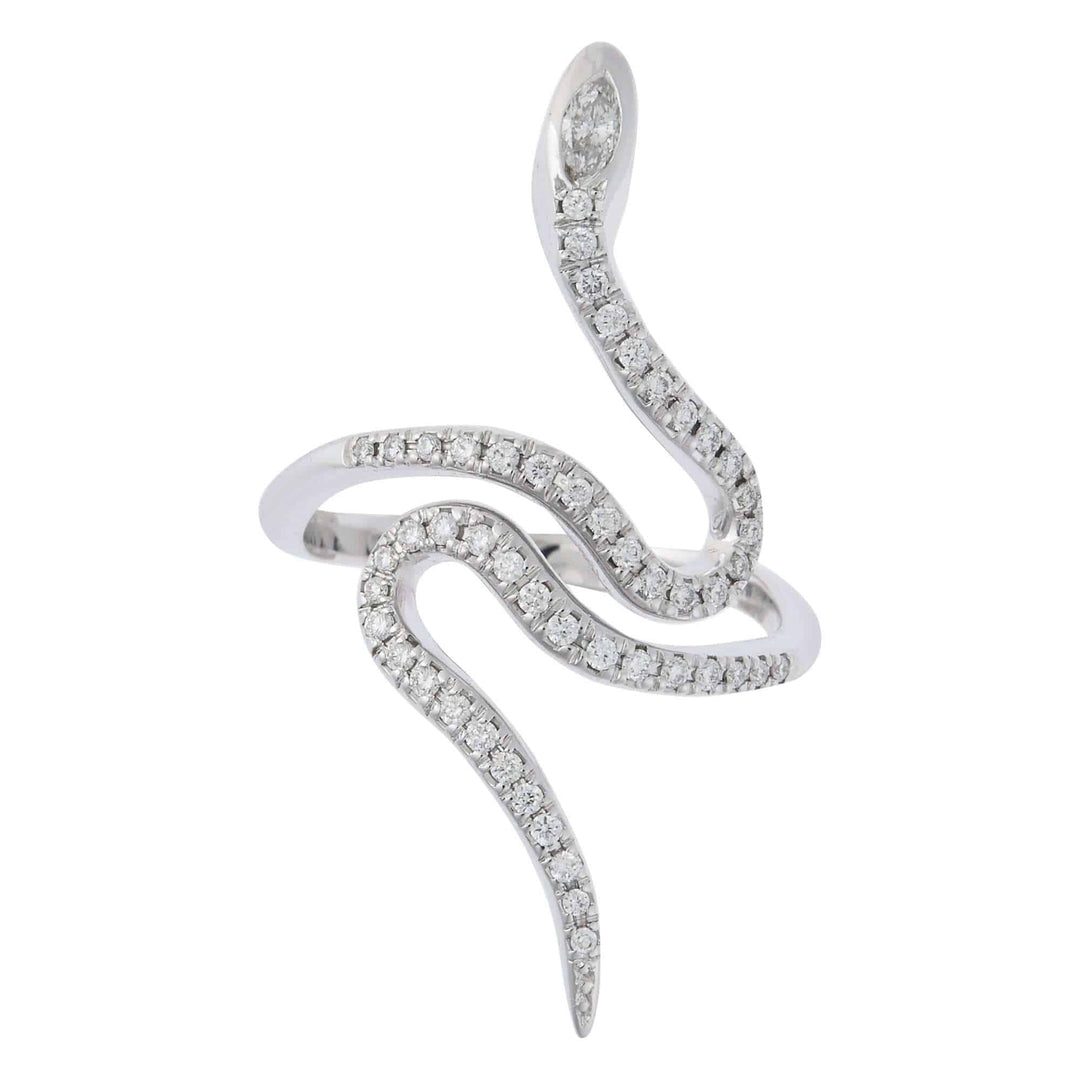Queen Curled Snake Ring W - D - SNAKES - Ileana Makri