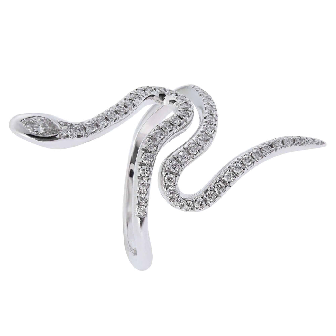 Queen Curled Snake Ring W - D - SNAKES - Ileana Makri