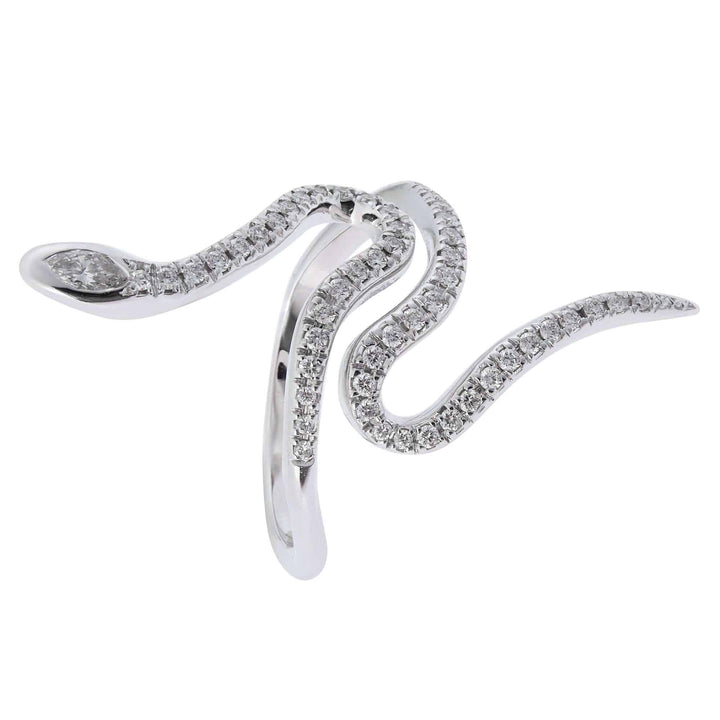 Queen Curled Snake Ring W - D - SNAKES - Ileana Makri