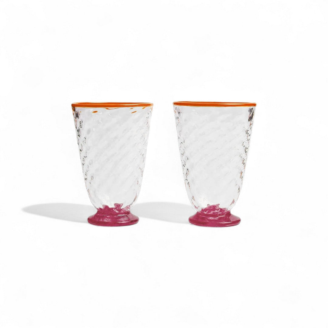 Quilted Glasses Fuchsia (Set of 2) - La Double J Home - Ileana Makri