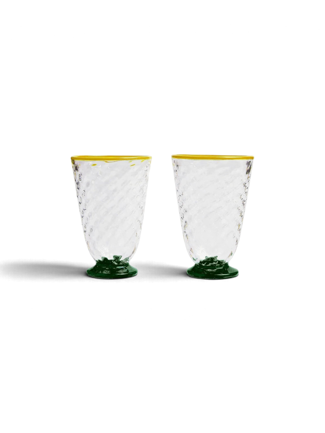 Quilted Glasses Green (Set of 2) - La Double J Home - Ileana Makri