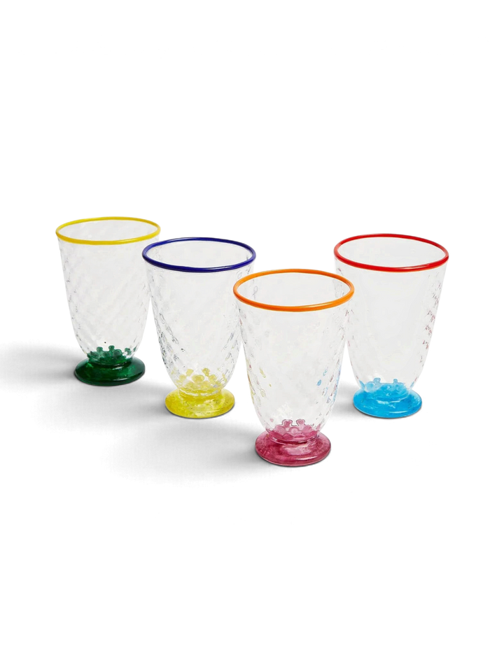 Quilted Glasses Multi (Set of 4) - La Double J Home - Ileana Makri