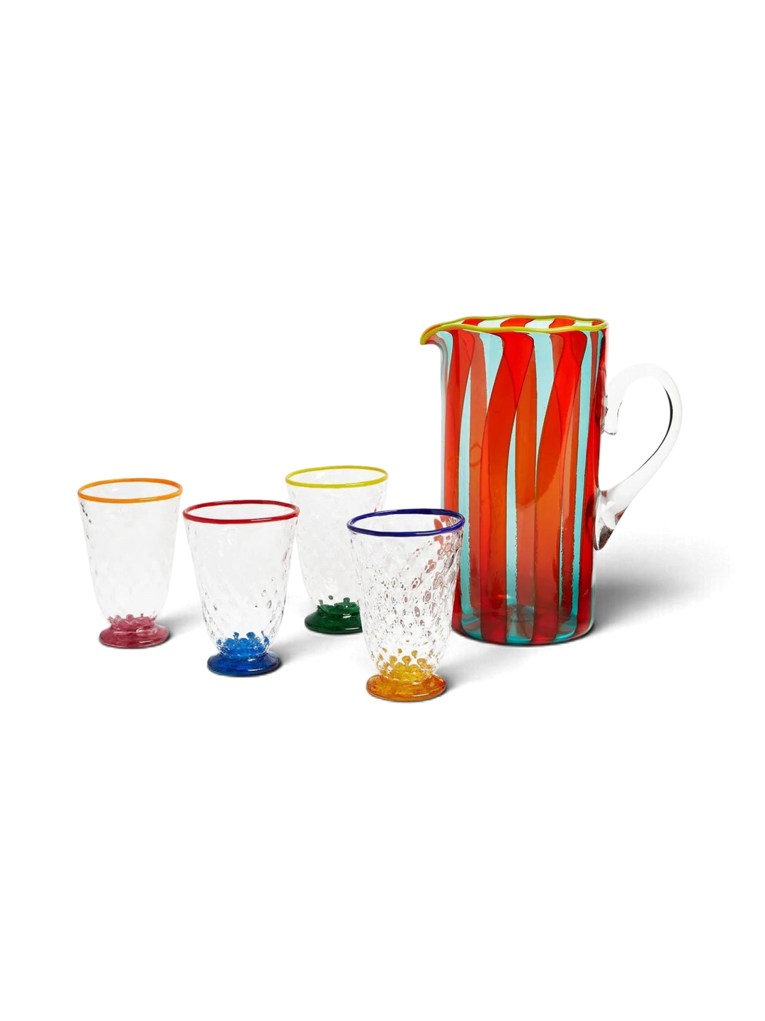 Quilted Glasses Multi (Set of 4) - La Double J Home - Ileana Makri