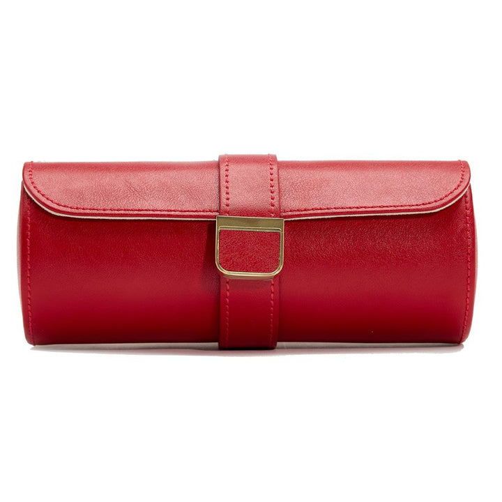 Palermo Watch Roll with Jewellery Pouch Red, Watch Case, Ileana Makri