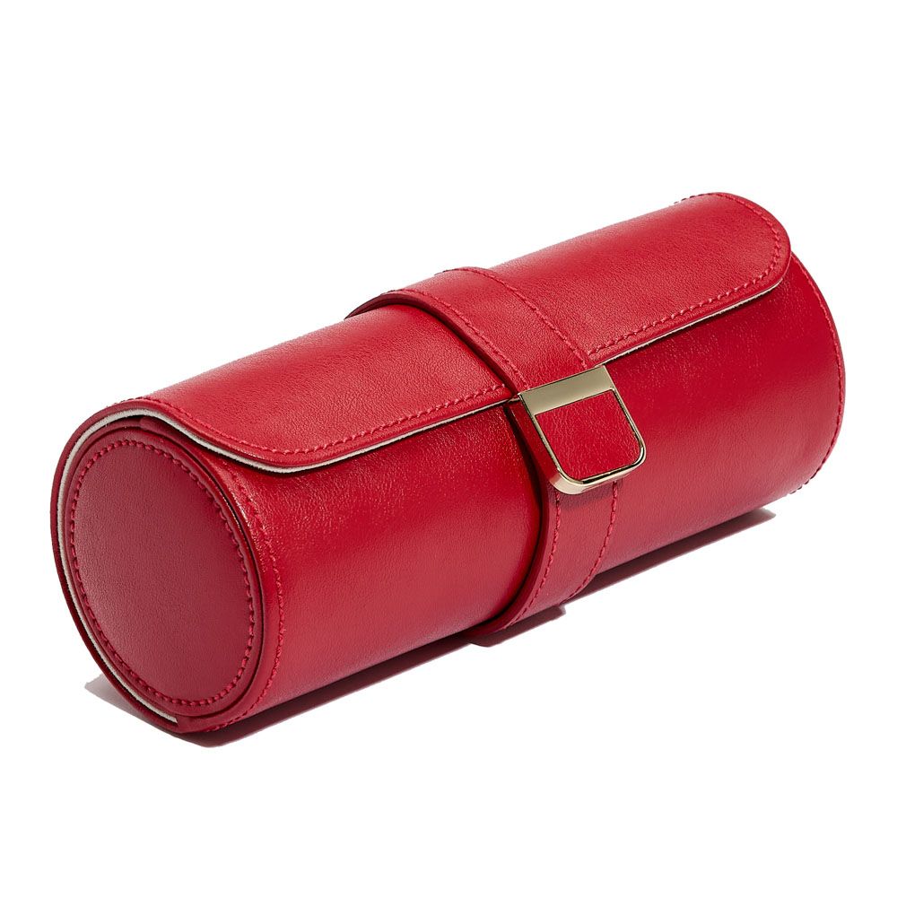 Palermo Watch Roll with Jewellery Pouch Red, Watch Case, Ileana Makri