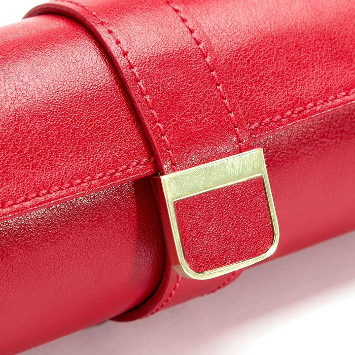 Palermo Watch Roll with Jewellery Pouch Red, Watch Case, Ileana Makri