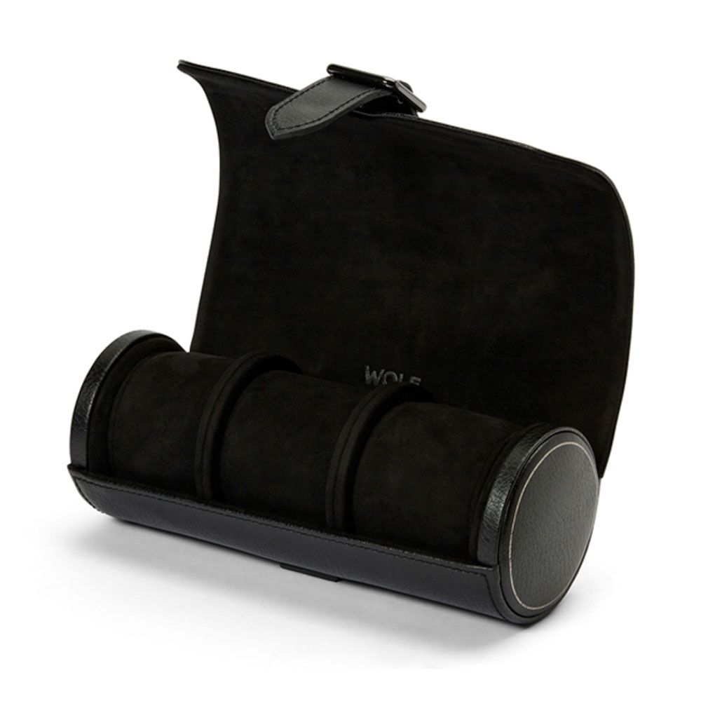 British Racing Triple Watch Roll Black