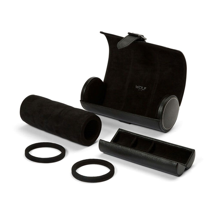 British Racing Triple Watch Roll Black