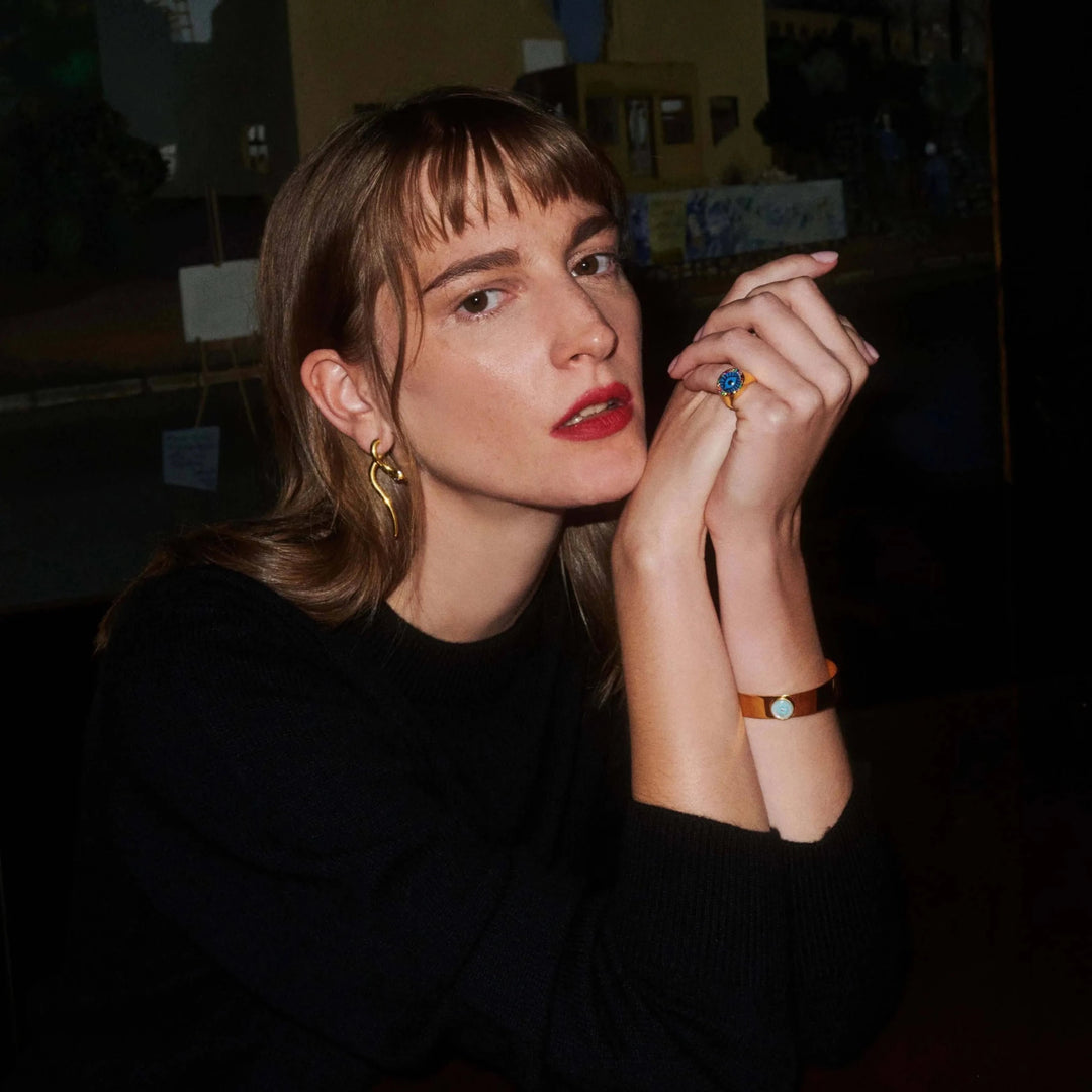 Rainbow Evil Eye Chevalier Ring - Eye M Eyes - Ileana Makri