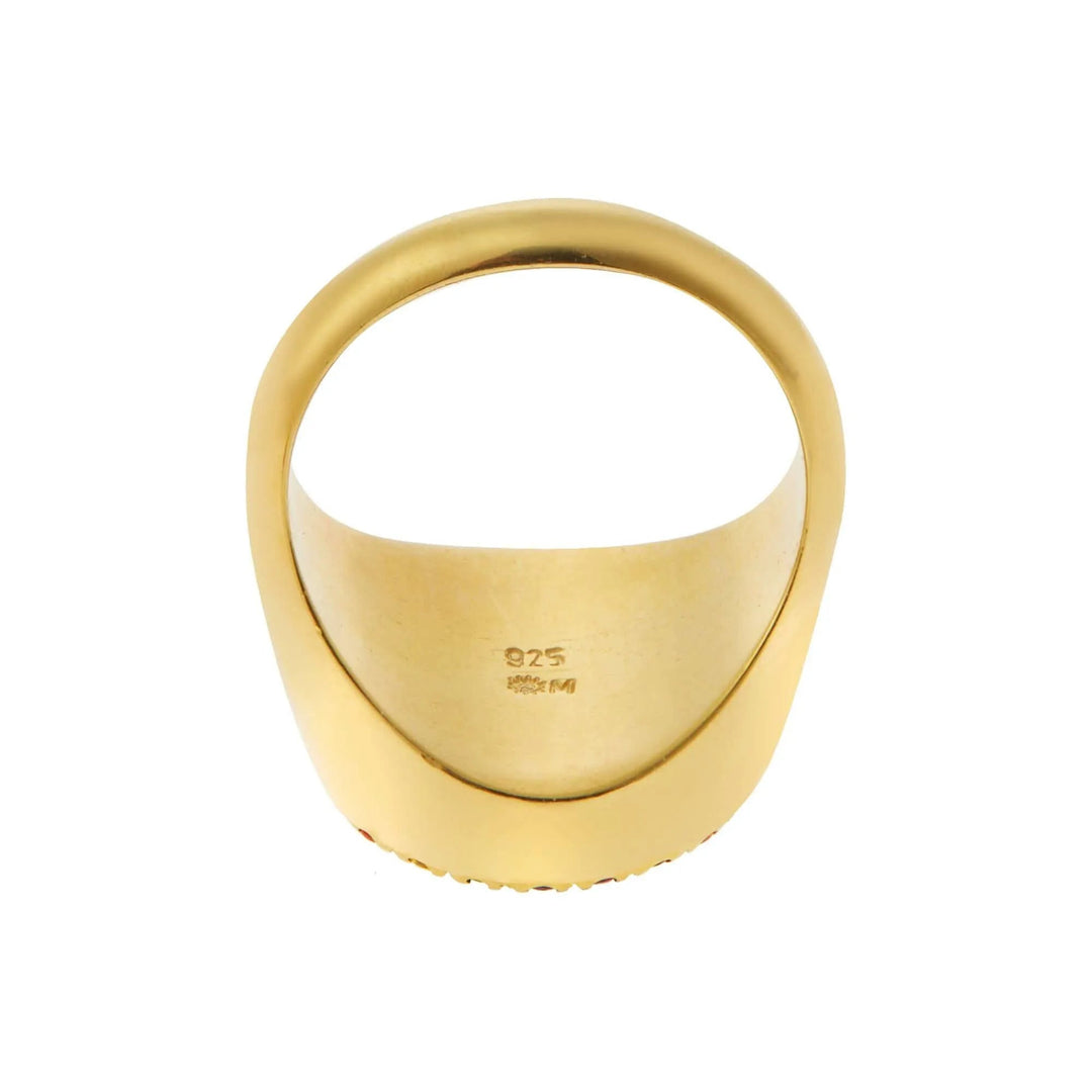 Rainbow Evil Eye Chevalier Ring - Eye M Eyes - Ileana Makri