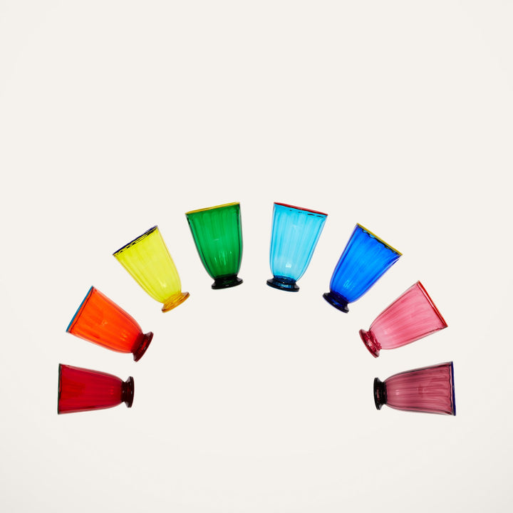 Rainbow Glasses (Set of 8) - La Double J Home - Ileana Makri