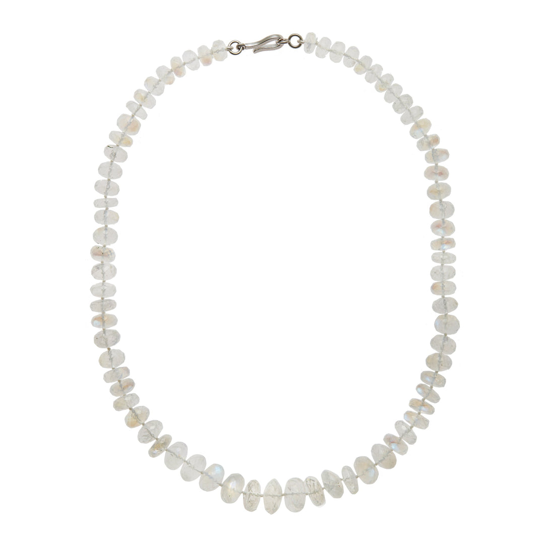 Rainbow Moonstone Glow Necklace 223 (45cm) - Globetrotter - Ileana Makri