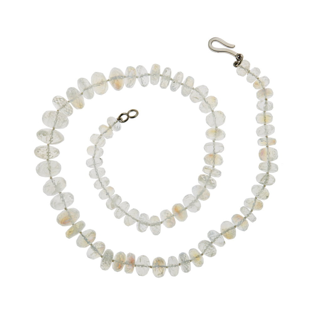 Rainbow Moonstone Glow Necklace 223 (45cm) - Globetrotter - Ileana Makri