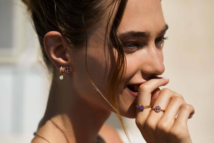 Rainbow Peace Ring - Eye M Hearts - Ileana Makri