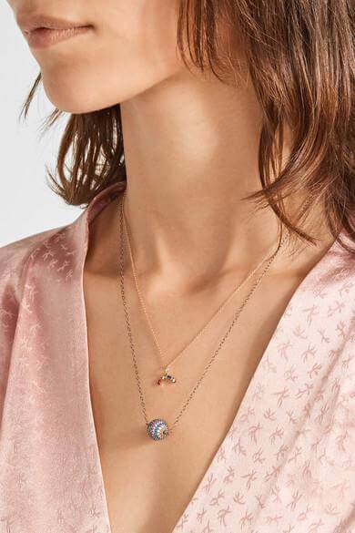 Rainbow Planet Necklace - Eye M UFO - Ileana Makri
