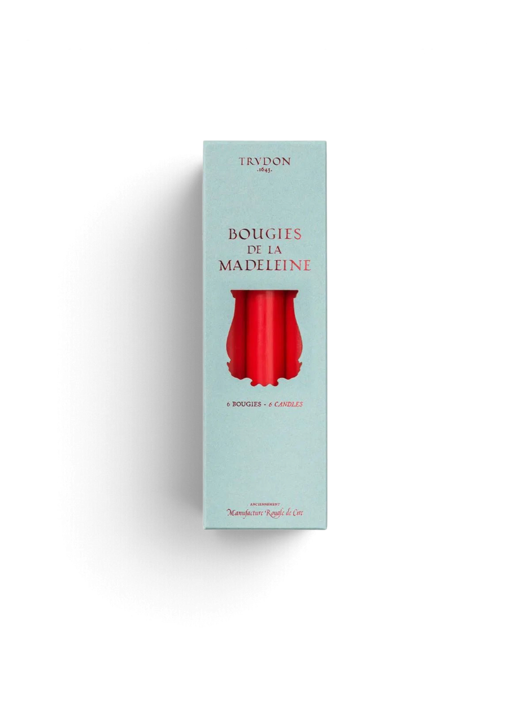 Red Madeleine Tapered Candles (Box of 6) - Cire Trudon - Ileana Makri