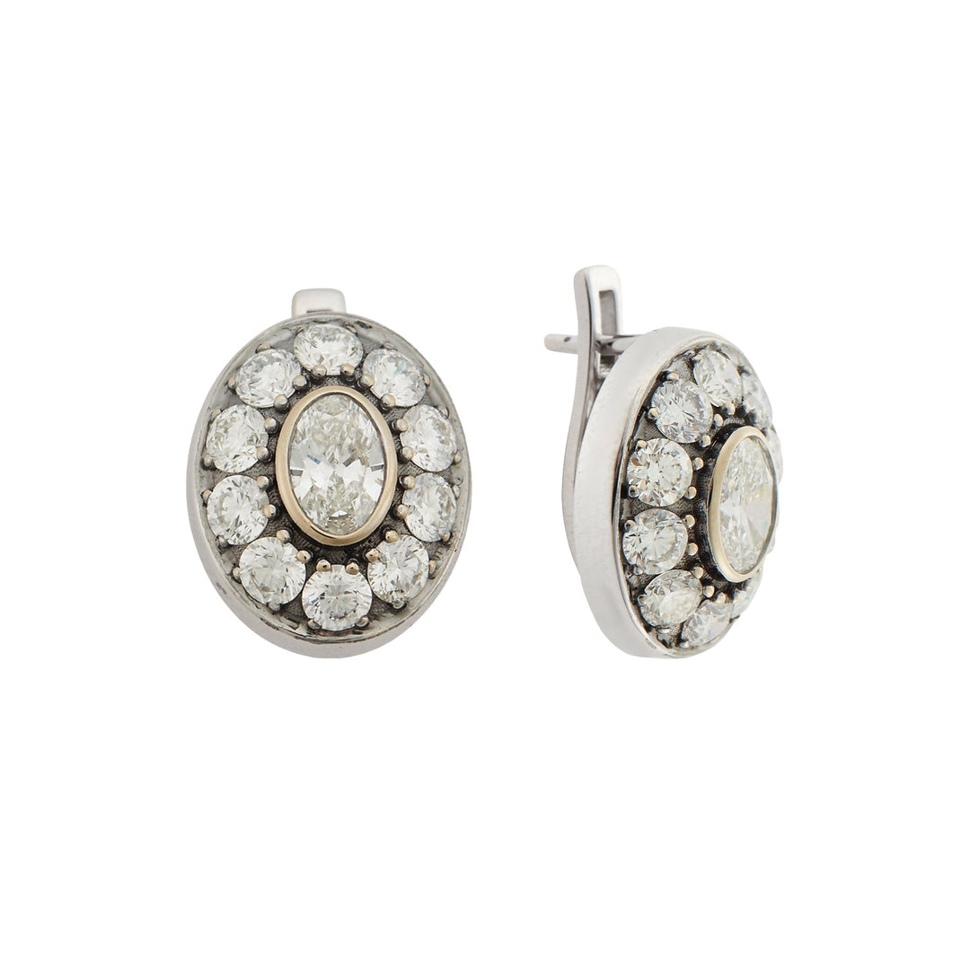 Repose Diamond Earrings - Classic - Ileana Makri