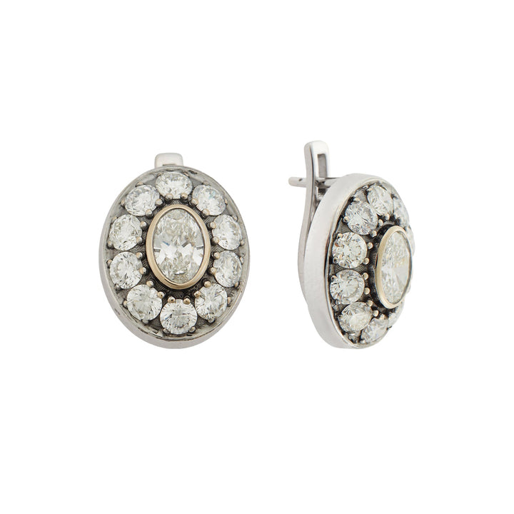 Repose Diamond Earrings - Classic - Ileana Makri