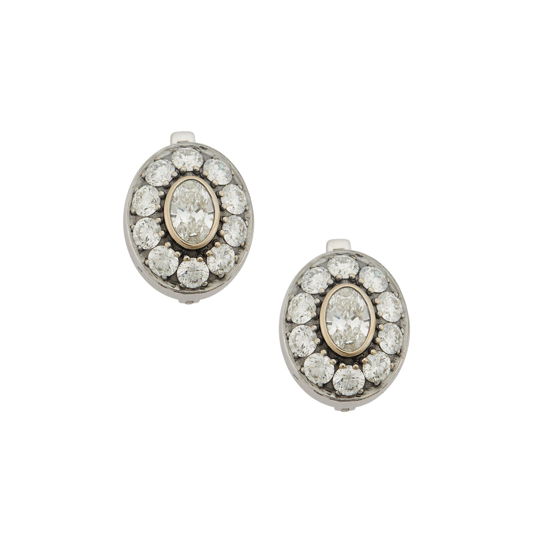 Repose Diamond Earrings - Classic - Ileana Makri