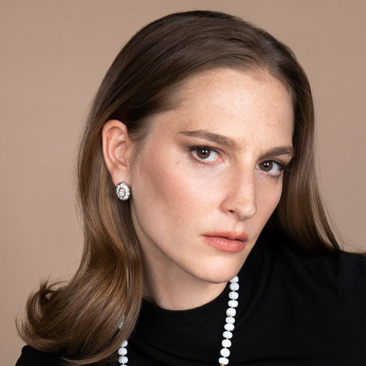 Repose Diamond Earrings - Classic - Ileana Makri