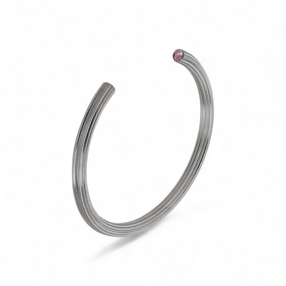 Ribbed Pipe Bracelet - Eye M Minimal - Ileana Makri