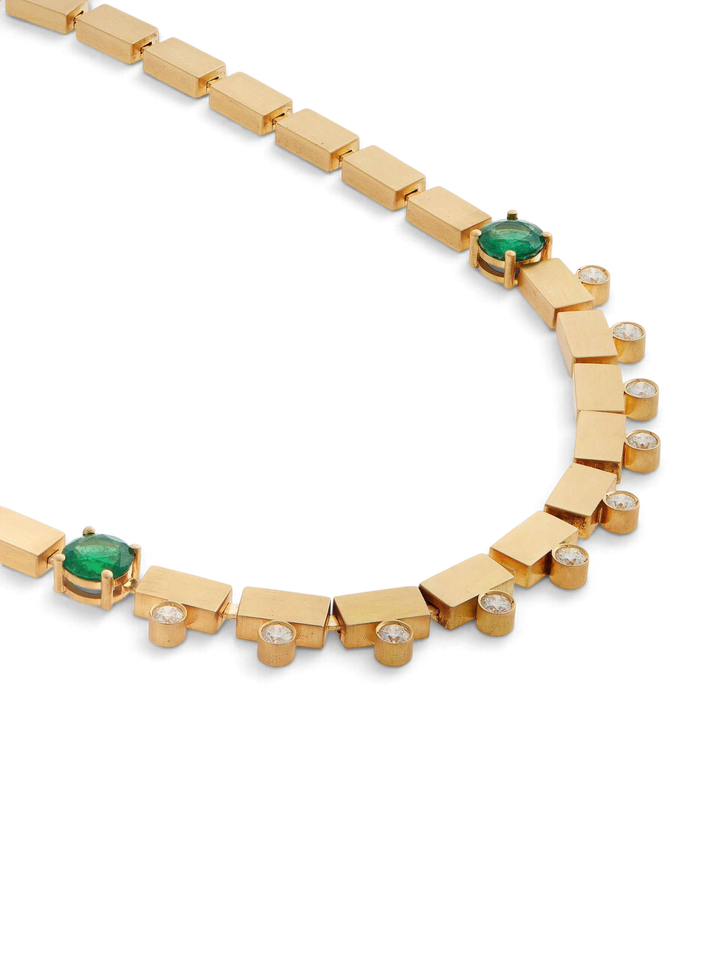River Dew Emerald Necklace - Cascade - Ileana Makri