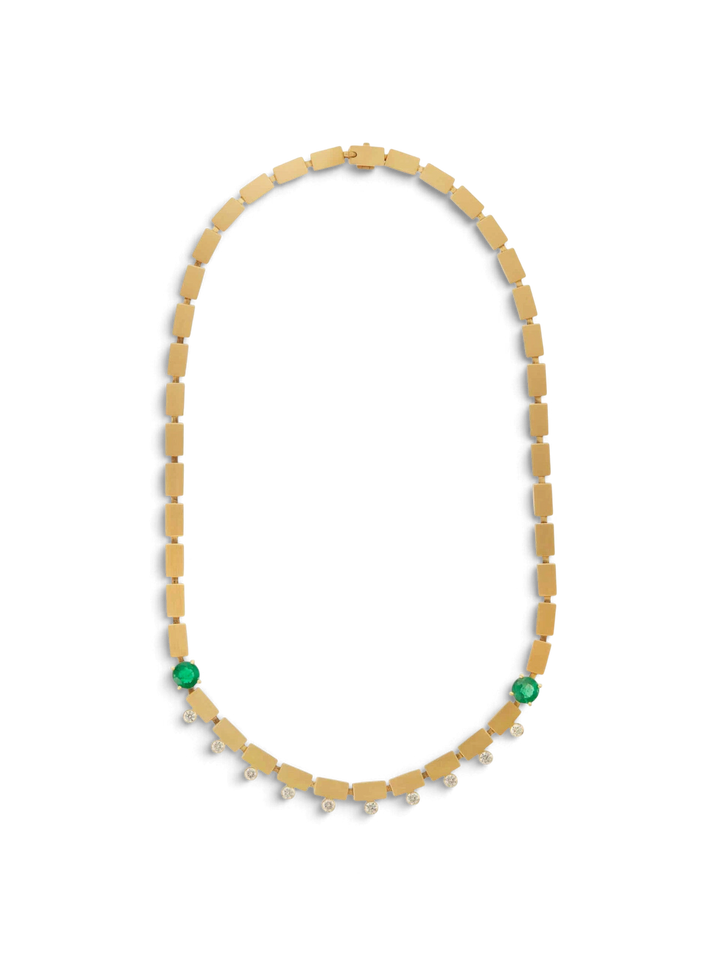 River Dew Emerald Necklace - Cascade - Ileana Makri