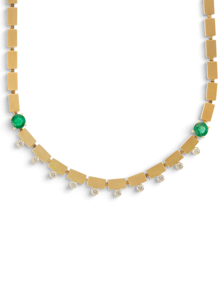 River Dew Emerald Necklace - Cascade - Ileana Makri