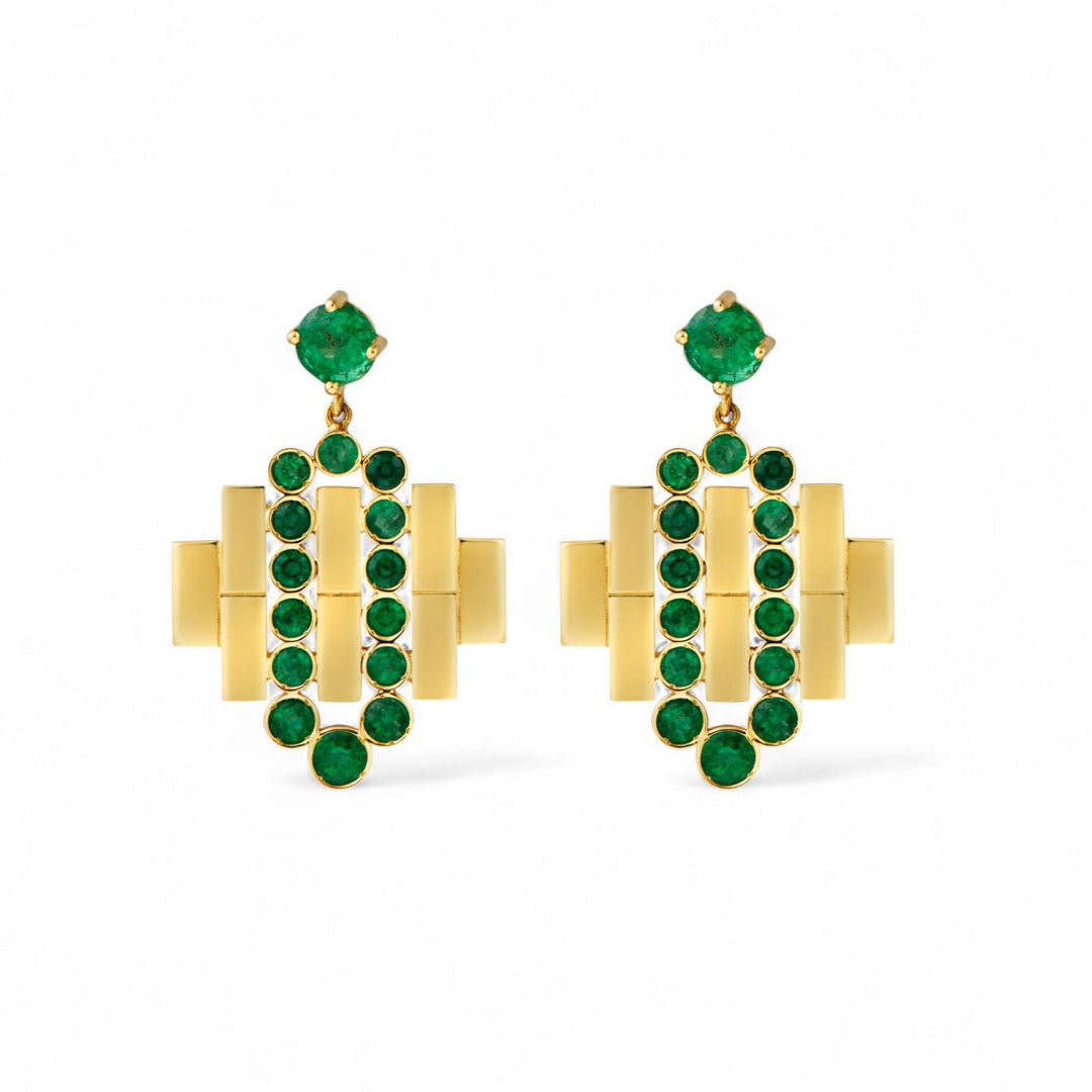 River Flow Bridge Earrings Y - EM - Cascade - Ileana Makri