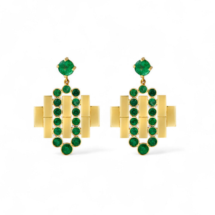River Flow Bridge Earrings Y - EM - Cascade - Ileana Makri