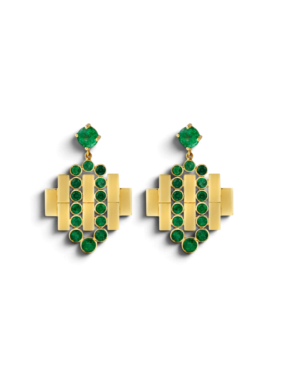 River Flow Bridge Earrings Y - EM - Cascade - Ileana Makri