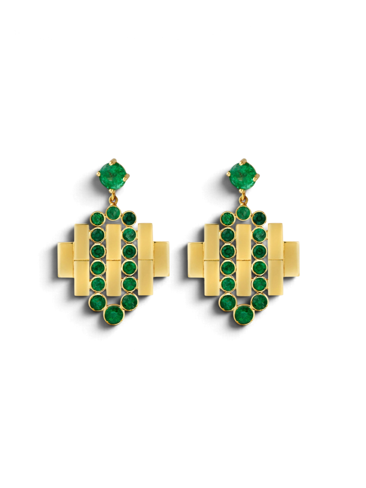 River Flow Bridge Earrings Y - EM - Cascade - Ileana Makri