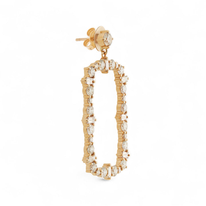 Rivulet Flow Champagne Diamond Earrings - Rivulet - Ileana Makri