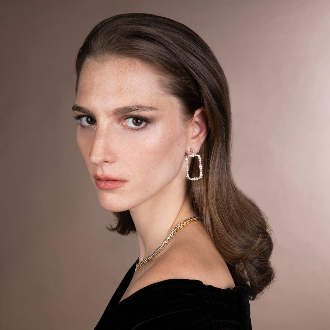 Rivulet Flow Champagne Diamond Earrings - Rivulet - Ileana Makri