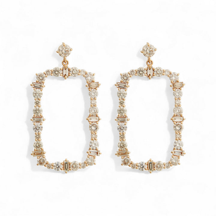 Rivulet Flow Champagne Diamond Earrings - Rivulet - Ileana Makri