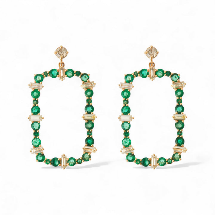 Rivulet Flow Vert Champagne Earrings