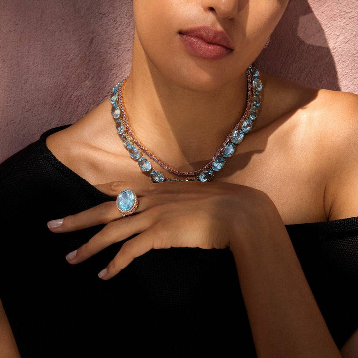 Rivulet Pink Sapphire Necklace - Rivulet - Ileana Makri