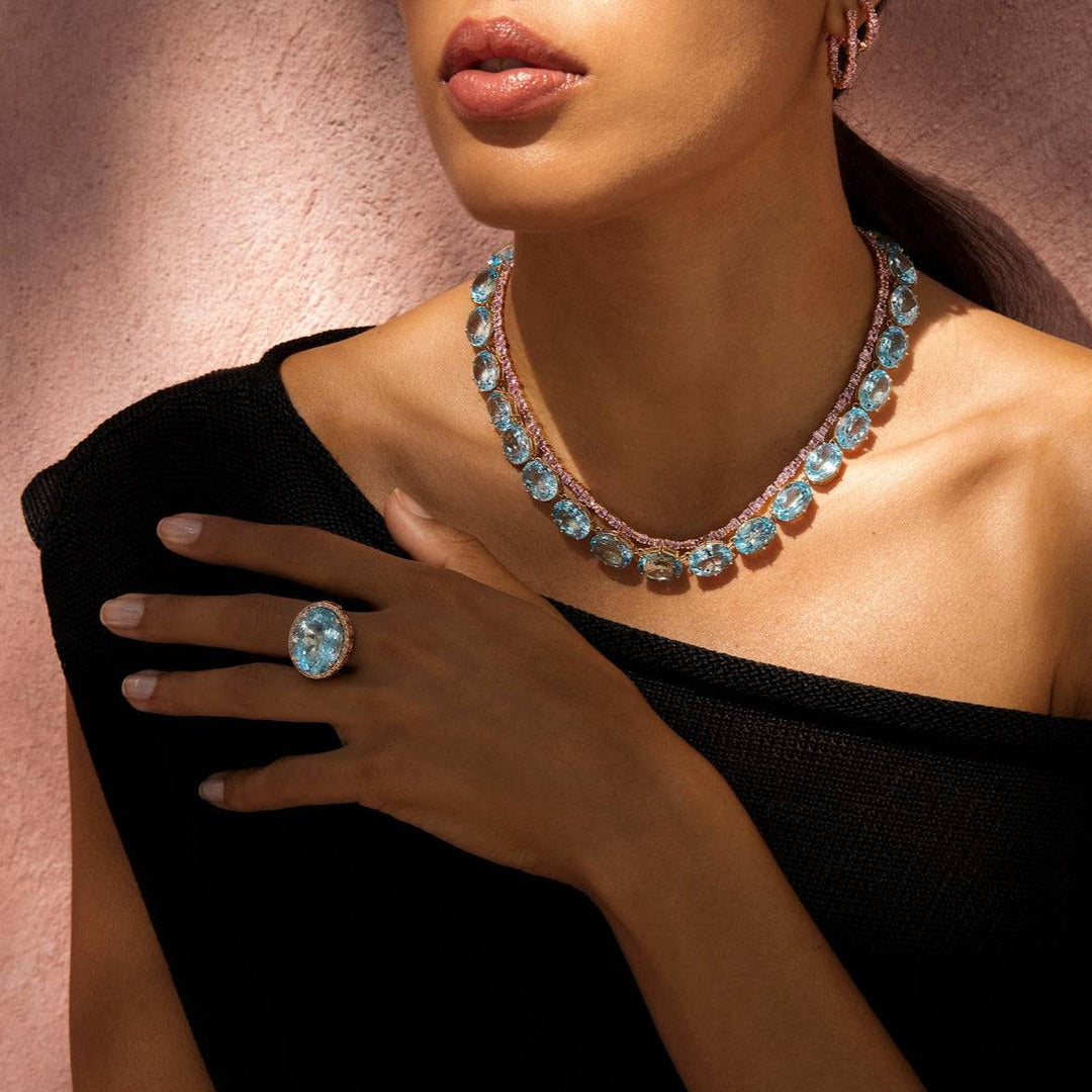 Rivulet Pink Sapphire Necklace - Rivulet - Ileana Makri