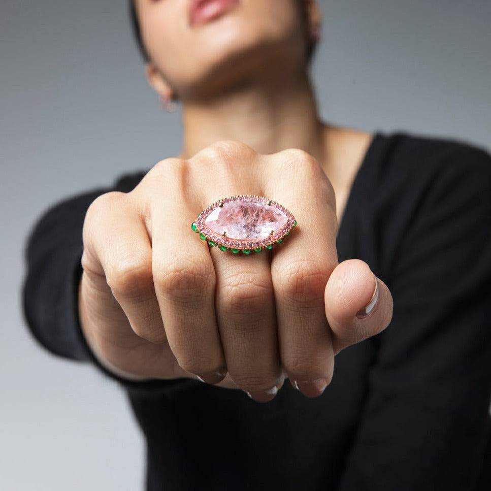 Rose Eternity Flower Ring - Bespoke - Ileana Makri store