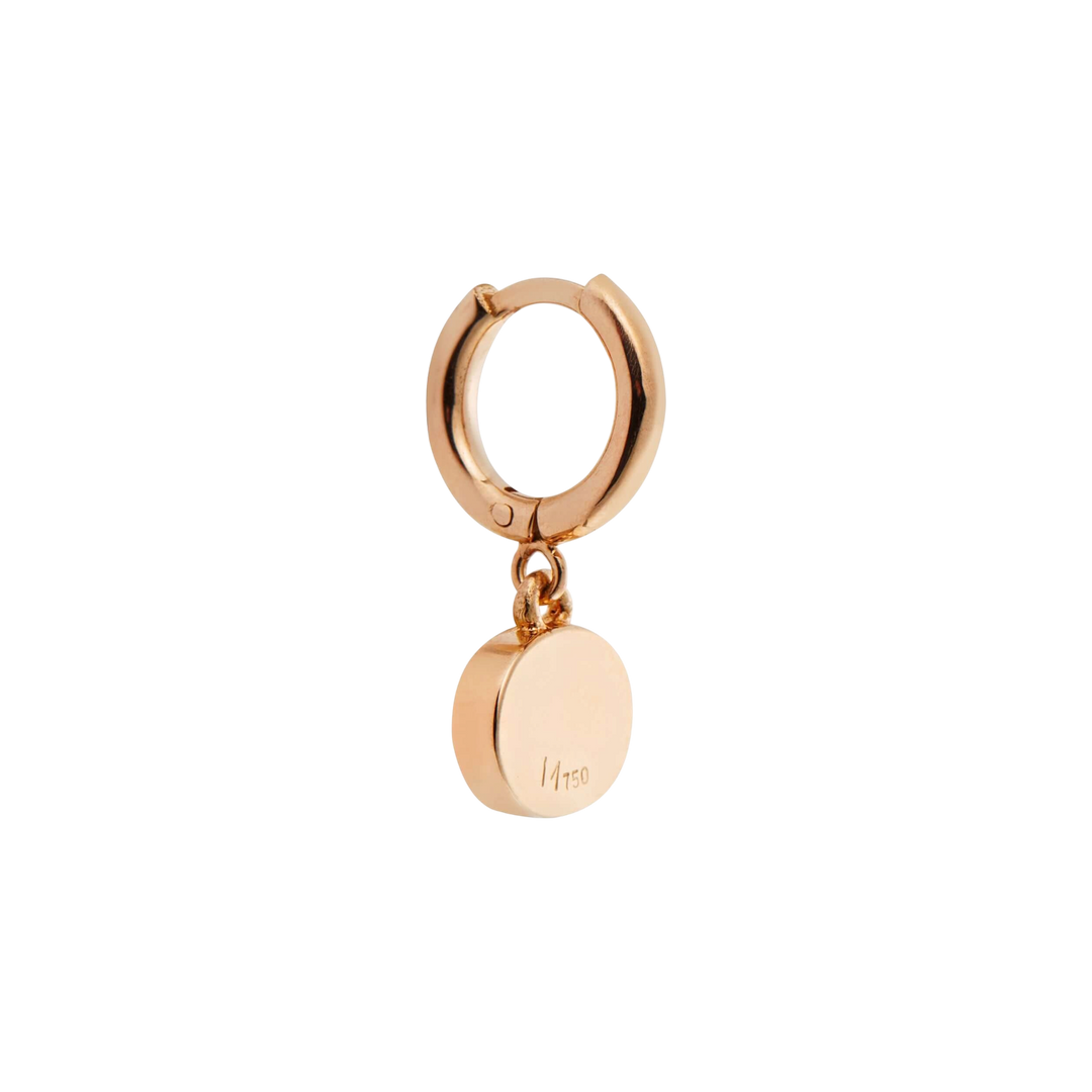 Rose Mini Oval Eye Hoops - EVIL EYE - Ileana Makri