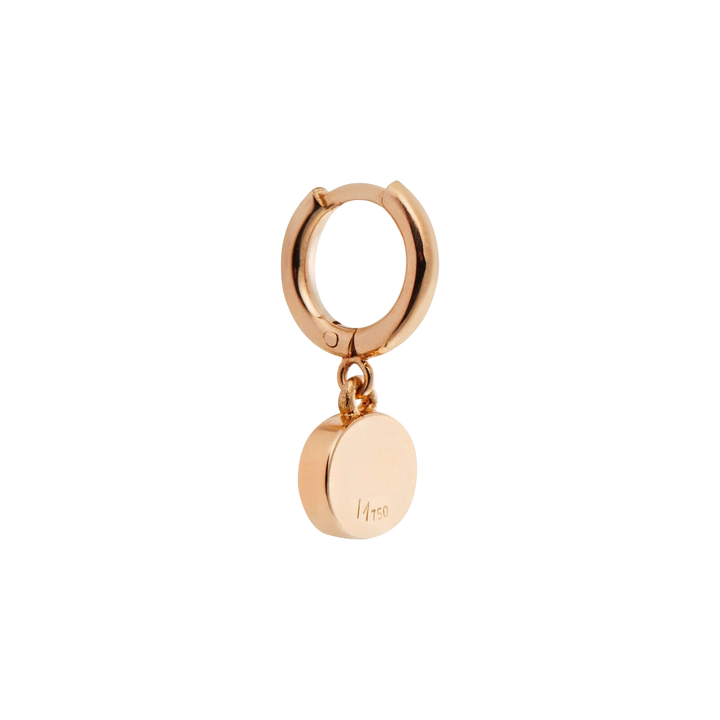 Rose Mini Oval Eye Hoops - EVIL EYE - Ileana Makri