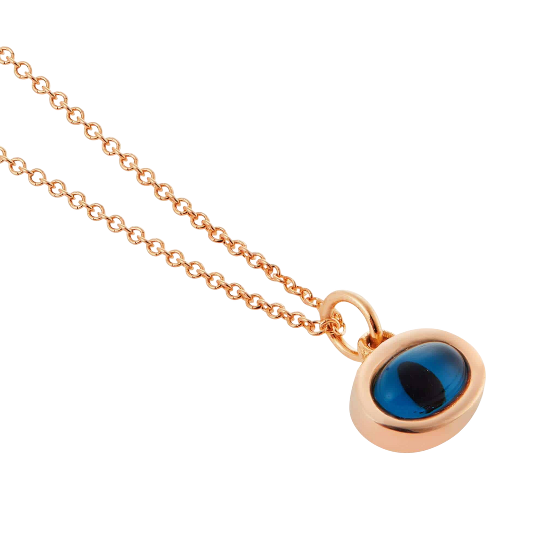 Rose Mini Oval Eye Pendant - EVIL EYE - Ileana Makri