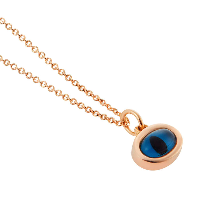 Rose Mini Oval Eye Pendant - EVIL EYE - Ileana Makri store