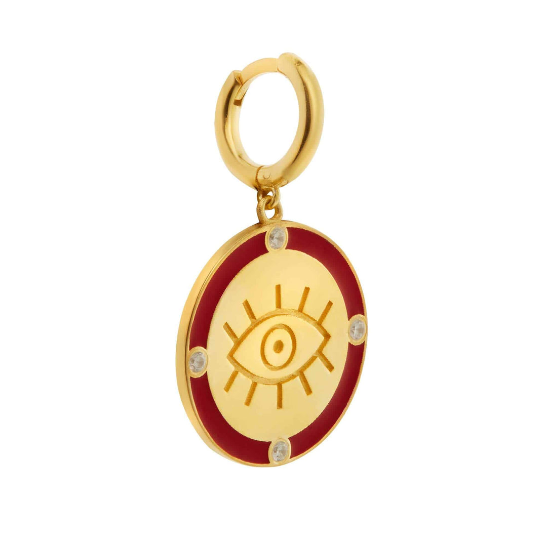 Rouge Lucky Eye Earrings - Emily in Paris - Ileana Makri