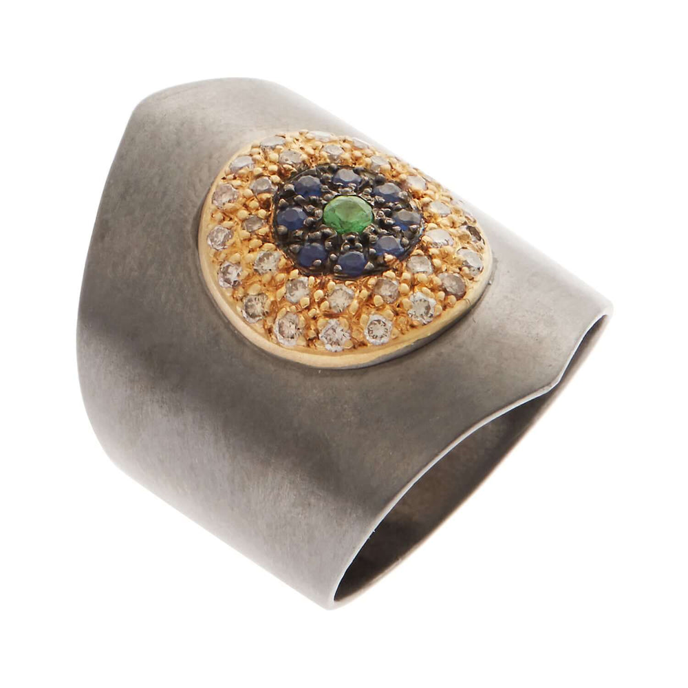 Round Eye Shield Ring CHD - BS - TS - EYE LOVE - Ileana Makri