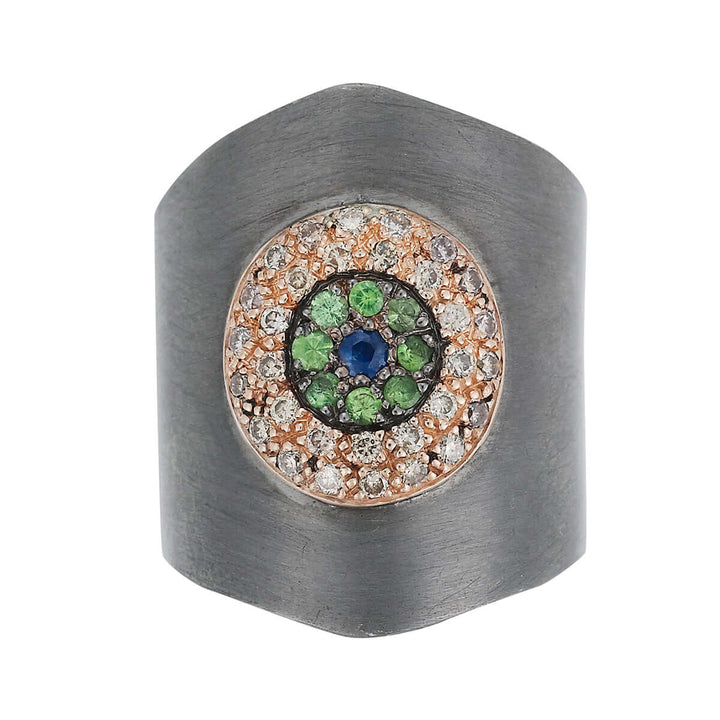 Round Eye Shield Ring Slv - EYE LOVE - Ileana Makri