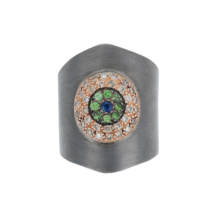 Round Eye Shield Ring Slv - EYE LOVE - Ileana Makri